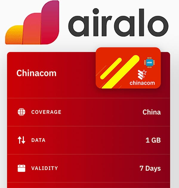 Airalo China eSIM option