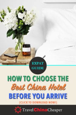 Pin this image about finding a good China hotel online with Pinterest!